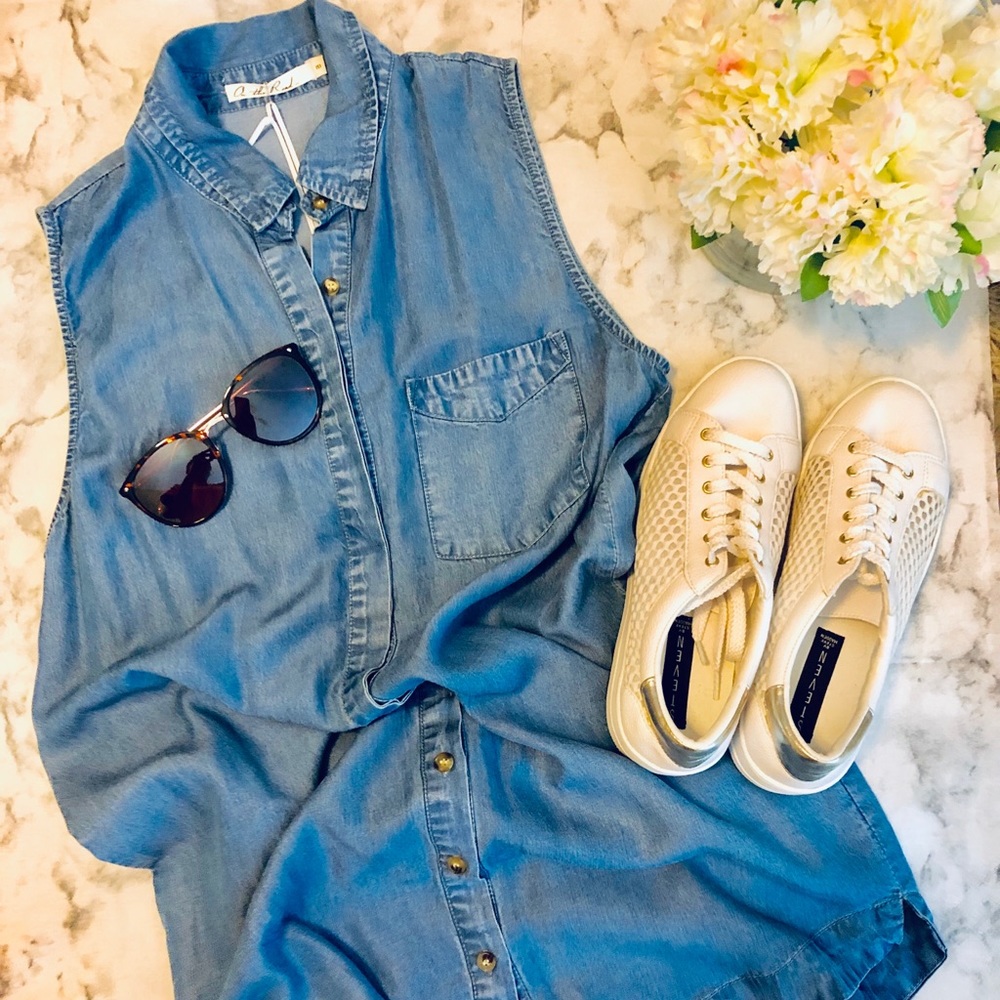 Denim Style Dress NWT